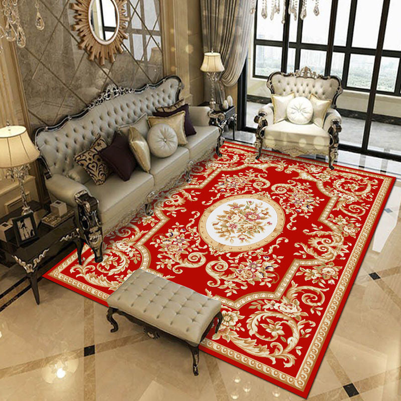 Traditional Multicolored Rug Gorgeous Tribal Print Carpet Stain Resistant Carpet for Living Room