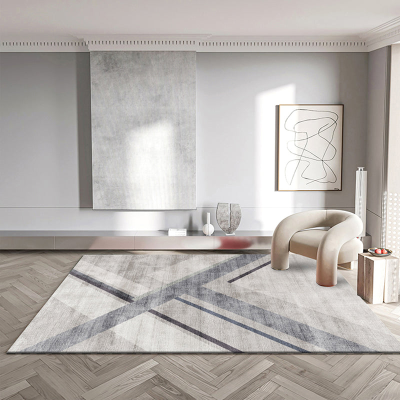 Magnifique tapis en polyester moderne tapis lavable de tapis de salon