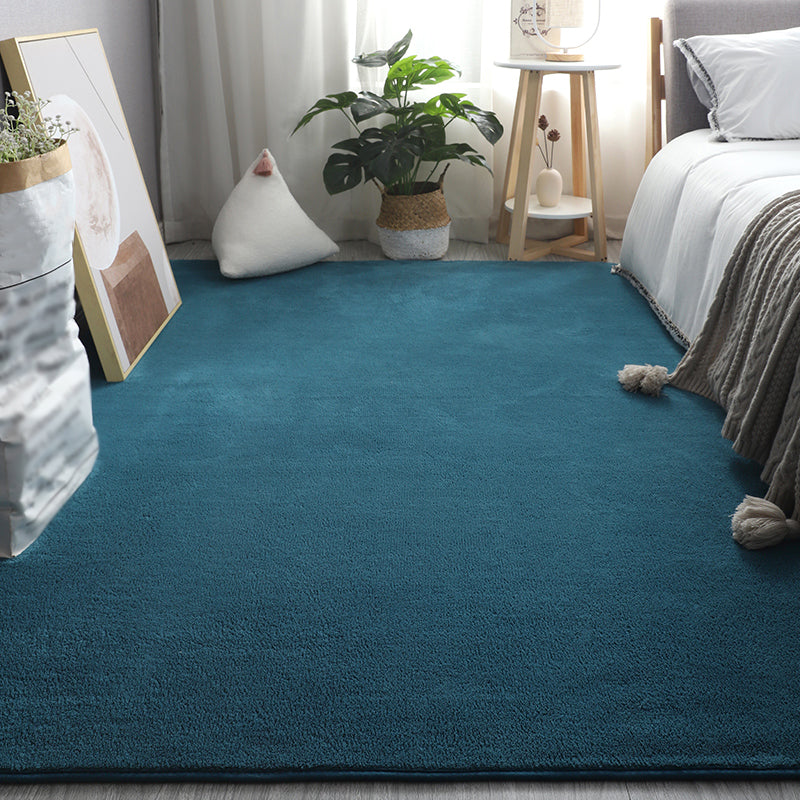 Trendy Solid Shag Rug Polyester Indoor Carpet Pet Friendly Area Carpet for Home Decoration