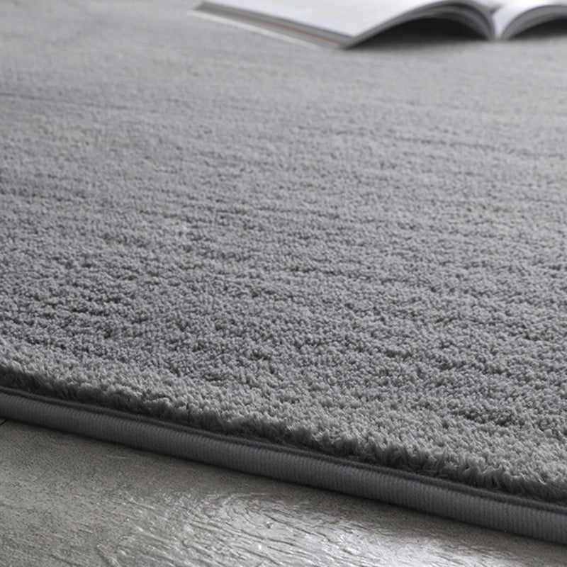Trendy Solid Shag Rug Polyester Indoor Carpet Pet Friendly Area Carpet for Home Decoration