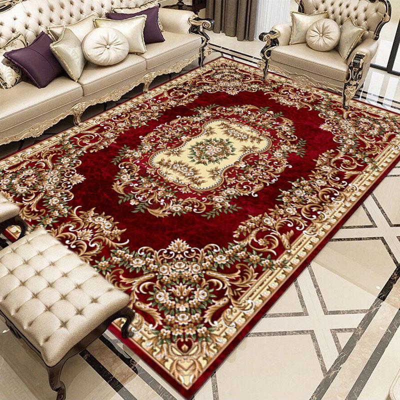 Gorgeous Area Rug Multicolor Polyester Carpet Stain Resistant Area Carpet for Living Room