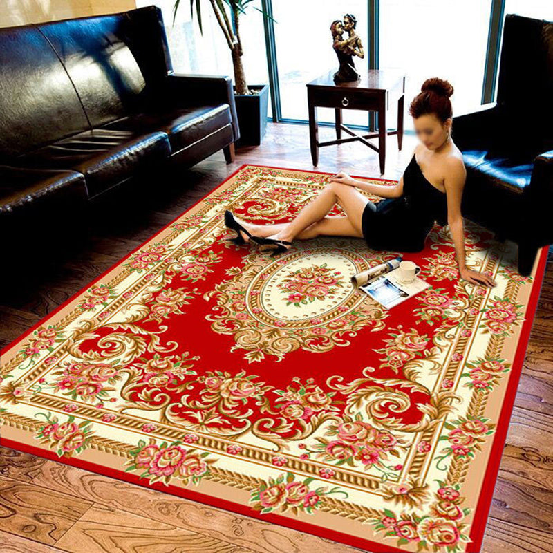 Gorgeous Area Rug Multicolor Polyester Carpet Stain Resistant Area Carpet for Living Room