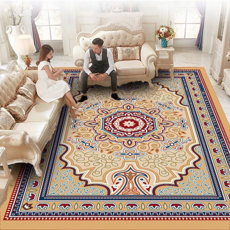 Gorgeous Area Rug Multicolor Polyester Carpet Stain Resistant Area Carpet for Living Room