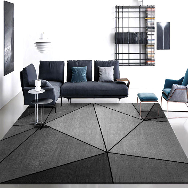 Sky Blue Modern Rug Polyester Grafisch Tapijten Niet-slip achterste tapijt voor thuisdecoratie