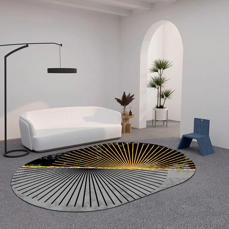 Moderne woonkamer tapijt kleurblok polyester gebied tapijt vlek resistent gebied tapijt