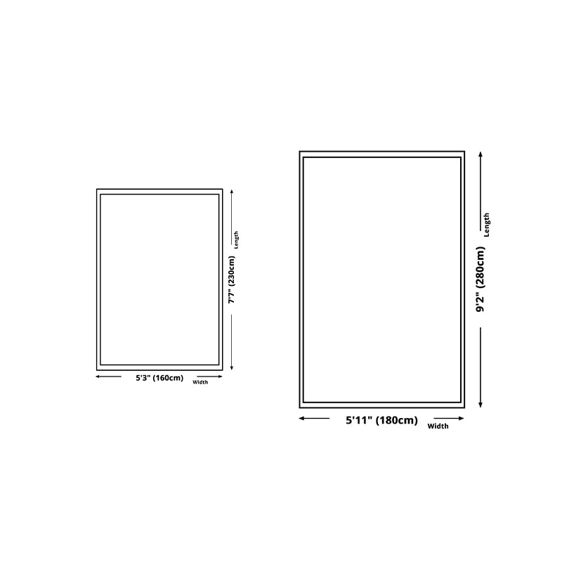 Modern Living Room Carpet Color Block Polyester Area Rug Stain Resistant Area Rug