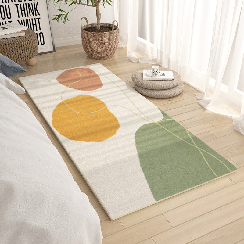 Paarse kinderen tapijt polyester kleurblok binnen tapijt wasbaar tapijt voor woningdecoratie