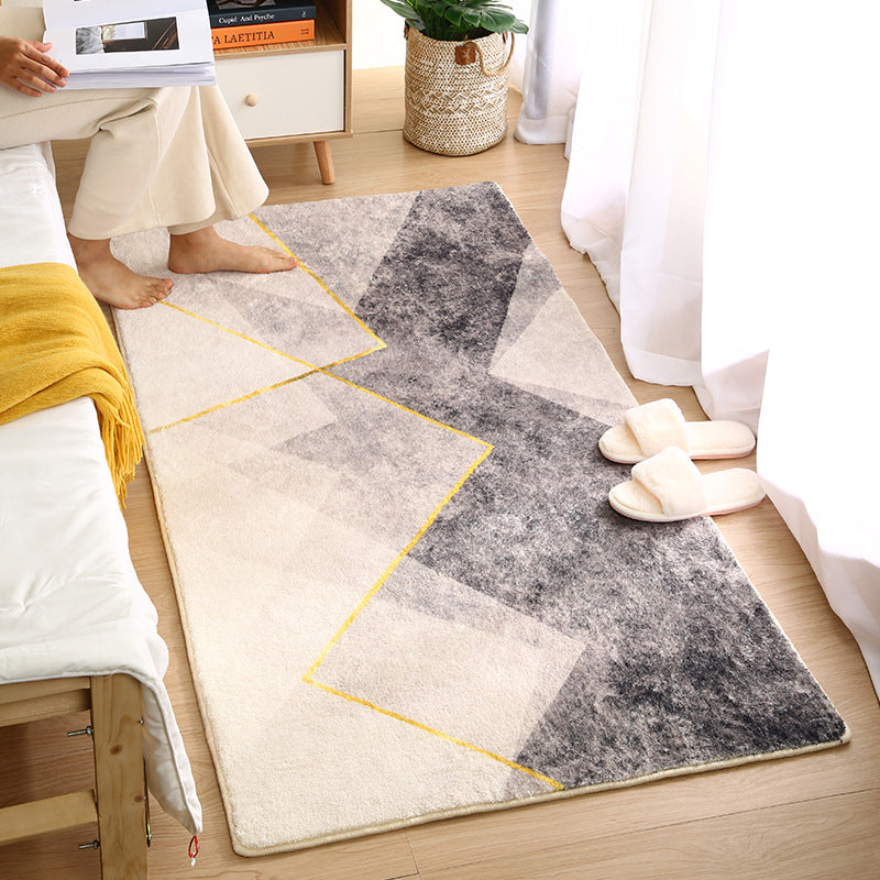 Paarse kinderen tapijt polyester kleurblok binnen tapijt wasbaar tapijt voor woningdecoratie