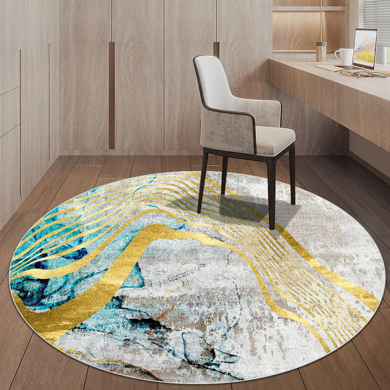 Goud modern tapijt mengsellijn indoor tapijt vlek resistent gebied tapijt voor woonkamer