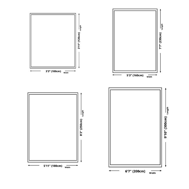 Blauw modern tapijt kleurblok polyester gebied tapijt vlekbestendig vloerkleed voor woningdecoratie