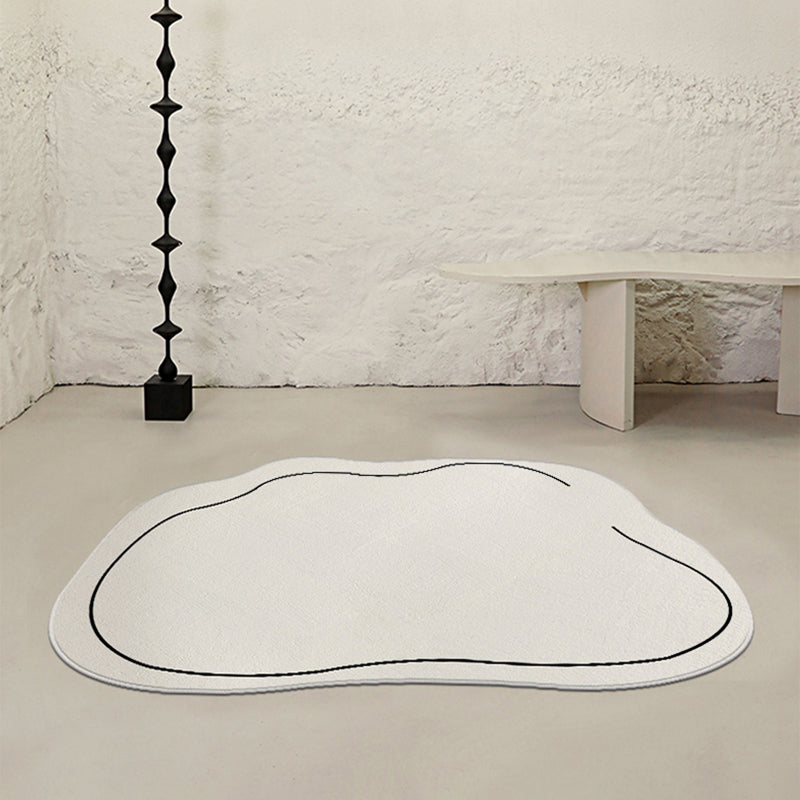 Contemporary Area Rug Leisure Novelty Shape Rug Washable Polyester Carpet for Home Decor