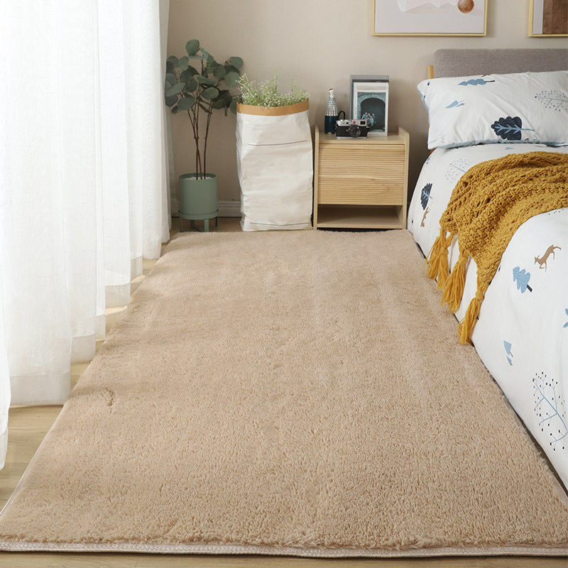 Tappeto in poliestere con tappeto solido minimalista tappeto interno per la camera da letto per adulti