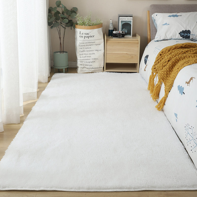 Tappeto in poliestere con tappeto solido minimalista tappeto interno per la camera da letto per adulti