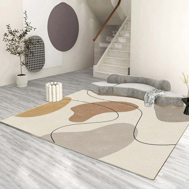 Lichtbruine kinderen tapijt polyester kleurstuk binnen tapijt vlek resistent tapijt voor woningdecoratie