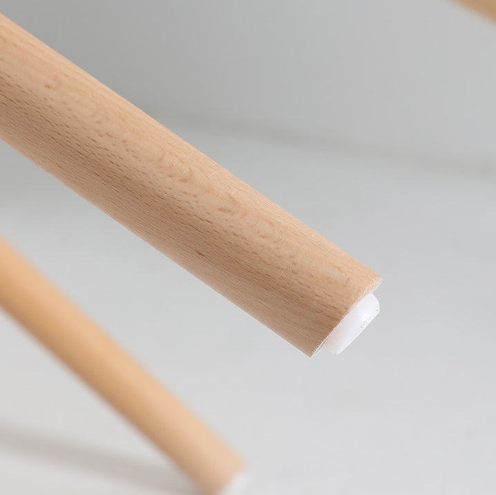 Sillas de comedor de madera contemporáneas Sillas de comedor tapizadas sin brazos para restaurante