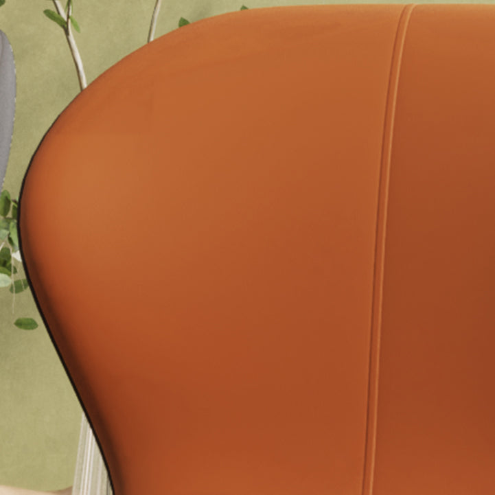 Chaise d'appoint scandinave en cuir PU pour chambre à coucher, finition mate, chaise de salle à manger Parsons