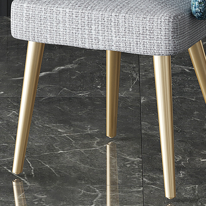 Sillón interior escandinavo tapizado Parsons Back Silla de comedor de metal