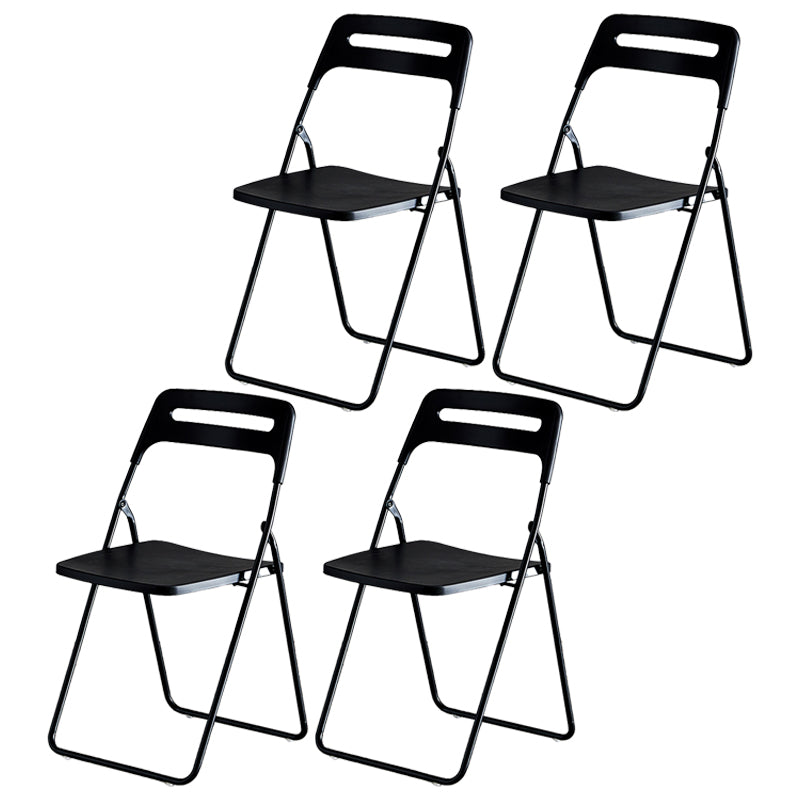 Silla lateral de metal moderna para interiores y exteriores, silla lateral de comedor plegable sin brazos