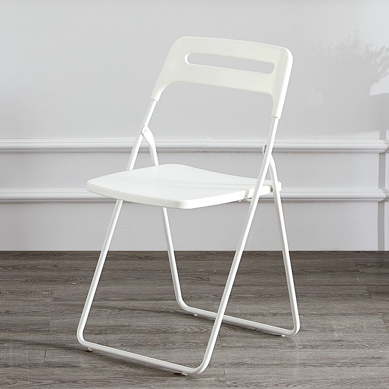 Silla lateral de metal moderna para interiores y exteriores, silla lateral de comedor plegable sin brazos
