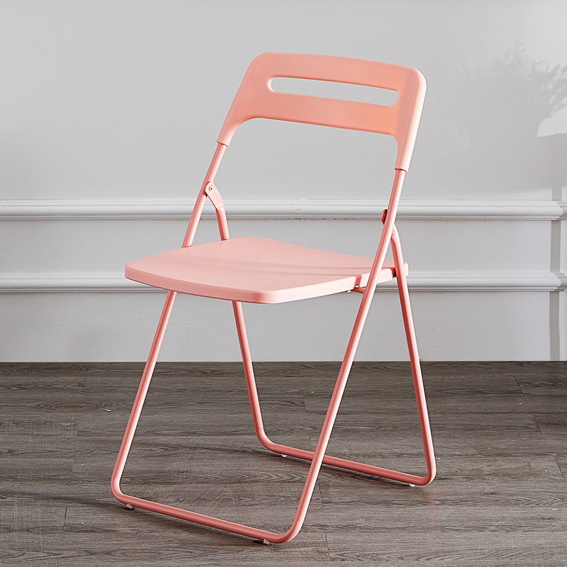 Silla lateral de metal moderna para interiores y exteriores, silla lateral de comedor plegable sin brazos