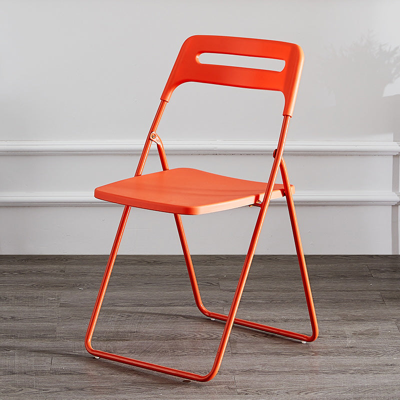 Chaise d'appoint en métal intérieure et extérieure moderne, chaise d'appoint pliante sans accoudoirs pour salle à manger