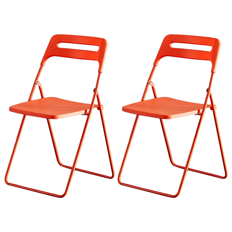 Silla lateral de metal moderna para interiores y exteriores, silla lateral de comedor plegable sin brazos