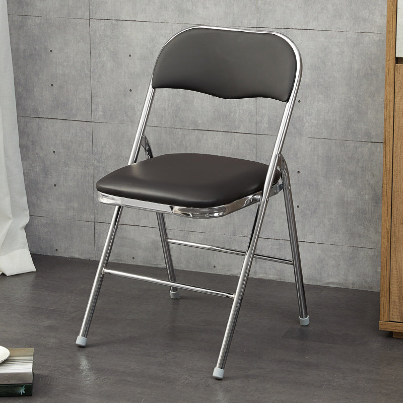 Chaise d'intérieur et d'extérieur moderne, chaise d'appoint de salle à manger à dossier ouvert sans accoudoirs en métal