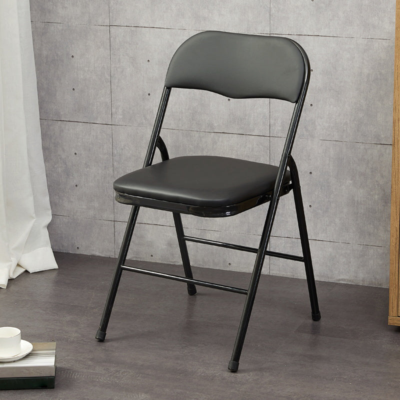 Chaise d'intérieur et d'extérieur moderne, chaise d'appoint de salle à manger à dossier ouvert sans accoudoirs en métal