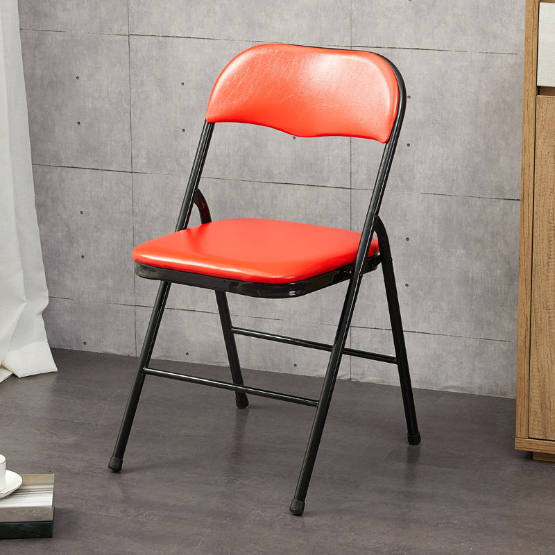 Chaise d'intérieur et d'extérieur moderne, chaise d'appoint de salle à manger à dossier ouvert sans accoudoirs en métal