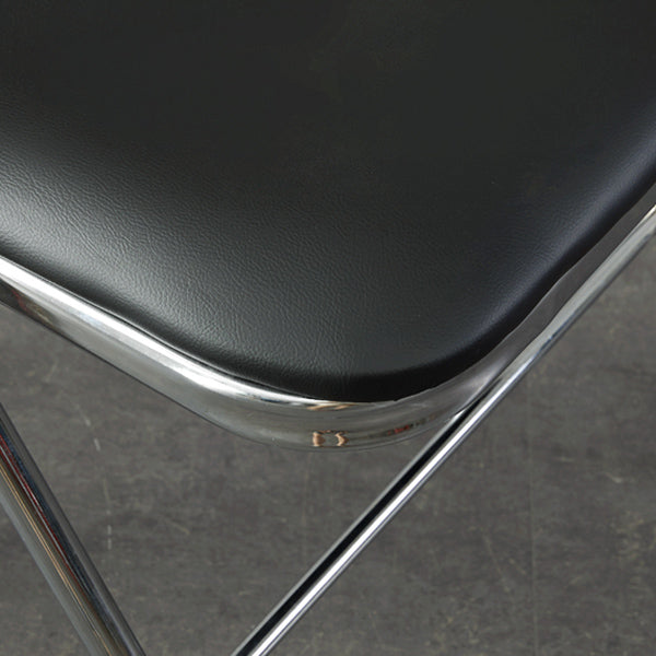 Chaise d'intérieur et d'extérieur moderne, chaise d'appoint de salle à manger à dossier ouvert sans accoudoirs en métal