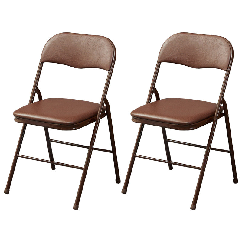 Chaise d'intérieur et d'extérieur moderne, chaise d'appoint de salle à manger à dossier ouvert sans accoudoirs en métal