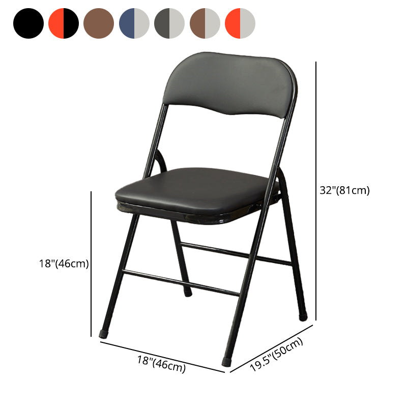 Chaise d'intérieur et d'extérieur moderne, chaise d'appoint de salle à manger à dossier ouvert sans accoudoirs en métal