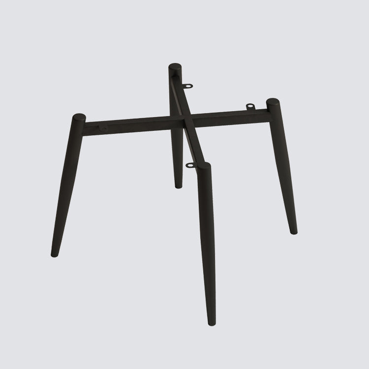 Sillas de comedor de metal contemporáneas tapizadas sin brazos, sillas de cuero para uso doméstico