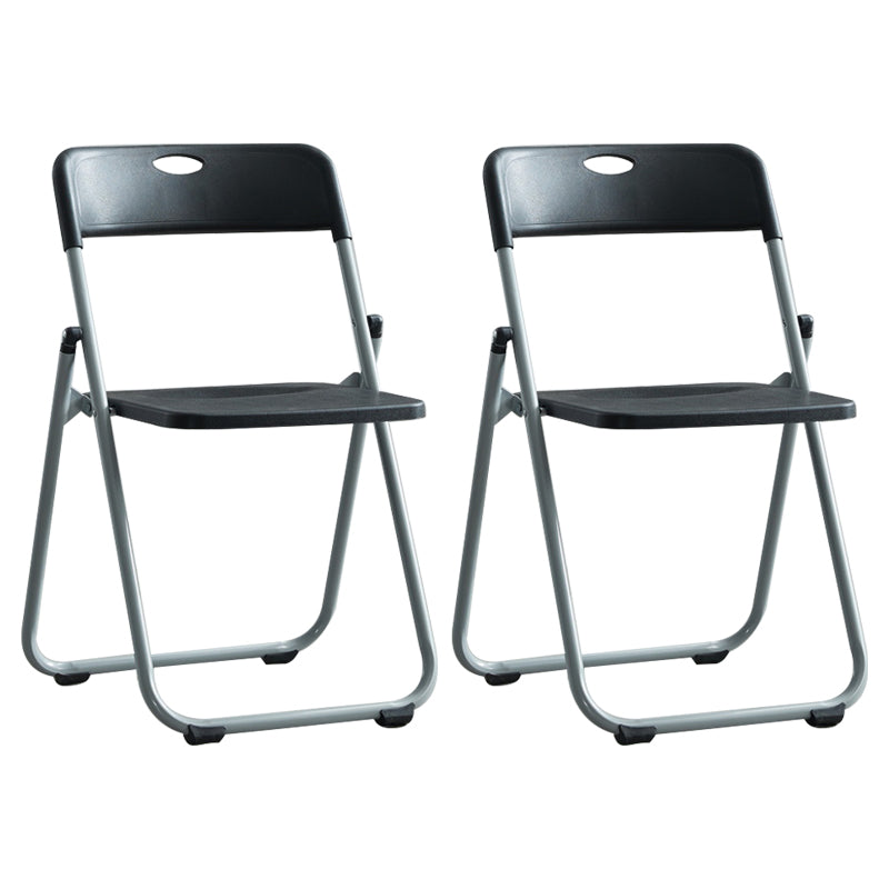 Silla de metal moderna para interiores y exteriores, silla lateral de comedor plegable con respaldo abierto y sin brazos