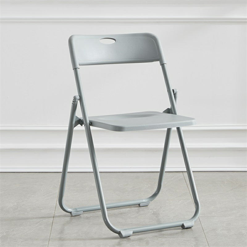 Silla de metal moderna para interiores y exteriores, silla lateral de comedor plegable con respaldo abierto y sin brazos