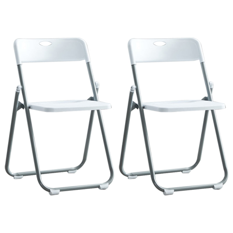 Silla de metal moderna para interiores y exteriores, silla lateral de comedor plegable con respaldo abierto y sin brazos