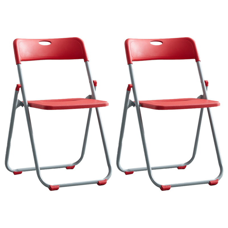 Silla de metal moderna para interiores y exteriores, silla lateral de comedor plegable con respaldo abierto y sin brazos