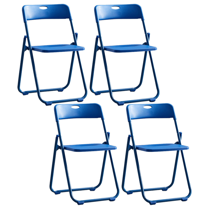 Silla de metal moderna para interiores y exteriores, silla lateral de comedor plegable con respaldo abierto y sin brazos