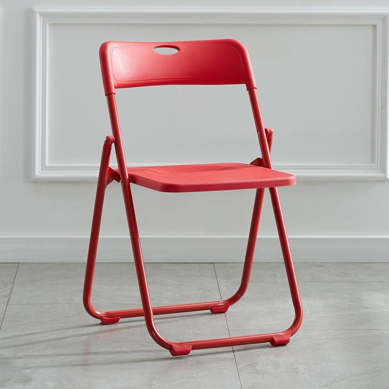 Silla de metal moderna para interiores y exteriores, silla lateral de comedor plegable con respaldo abierto y sin brazos