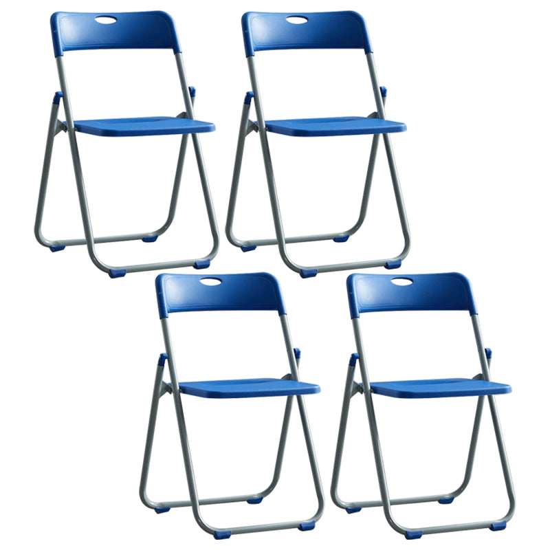 Silla de metal moderna para interiores y exteriores, silla lateral de comedor plegable con respaldo abierto y sin brazos