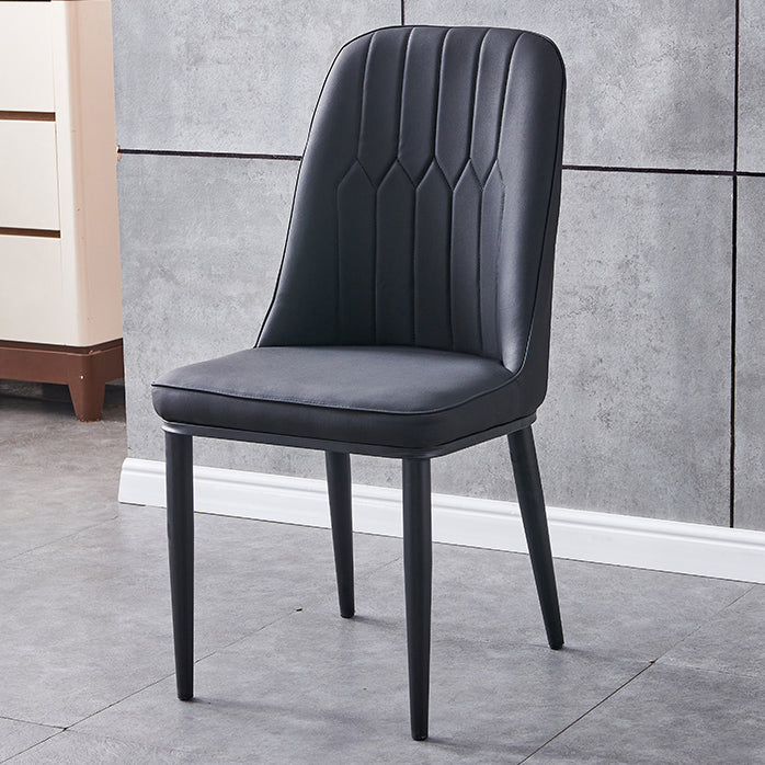 Silla sin brazos de comedor de metal Glam Parsons, silla individual para restaurante