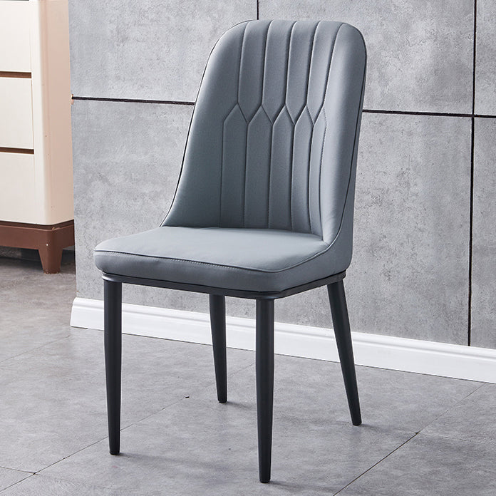 Glam Metal dinant la chaise sans accoudoirs Parsons dinant la chaise simple pour le restaurant