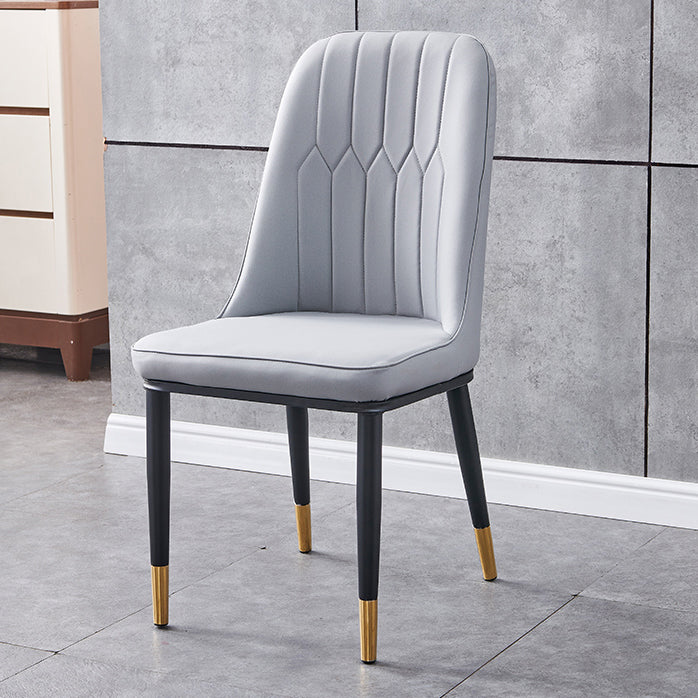 Silla sin brazos de comedor de metal Glam Parsons, silla individual para restaurante