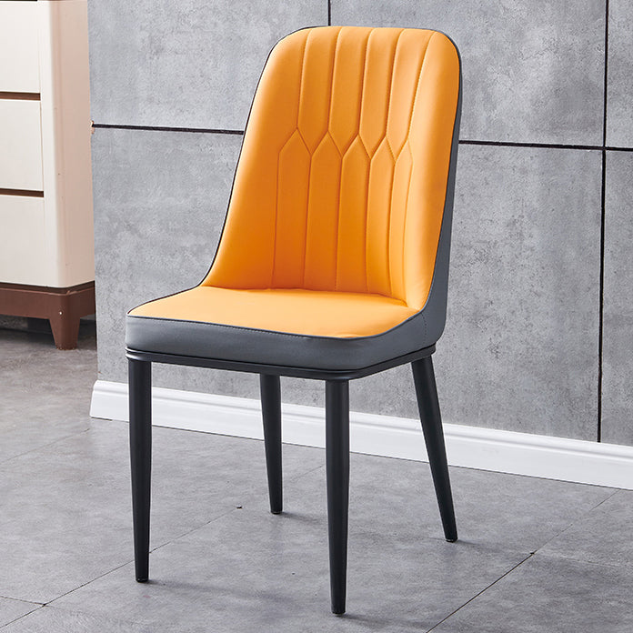 Glam Metal dinant la chaise sans accoudoirs Parsons dinant la chaise simple pour le restaurant