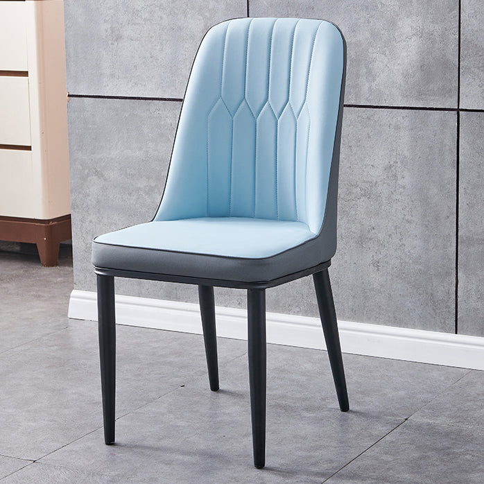 Silla sin brazos de comedor de metal Glam Parsons, silla individual para restaurante