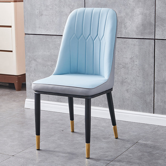 Silla sin brazos de comedor de metal Glam Parsons, silla individual para restaurante