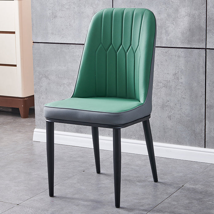 Silla sin brazos de comedor de metal Glam Parsons, silla individual para restaurante