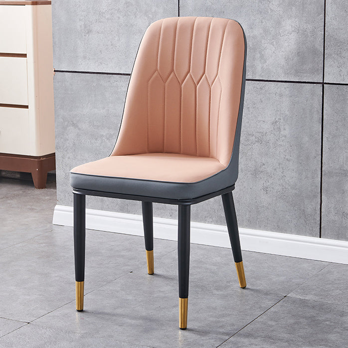 Silla sin brazos de comedor de metal Glam Parsons, silla individual para restaurante