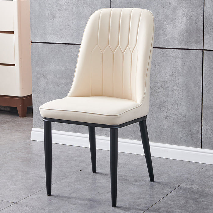 Silla sin brazos de comedor de metal Glam Parsons, silla individual para restaurante