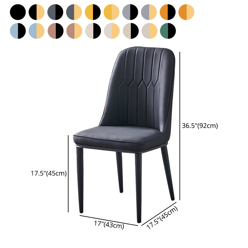 Silla sin brazos de comedor de metal Glam Parsons, silla individual para restaurante